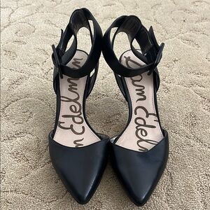 Sam Edelman Black Strappy Heels size 5.5